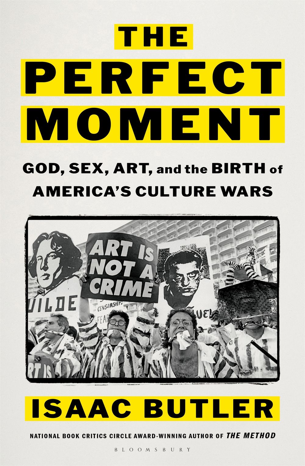 The book cover of “The Perfect Moment” by Isaac Butler