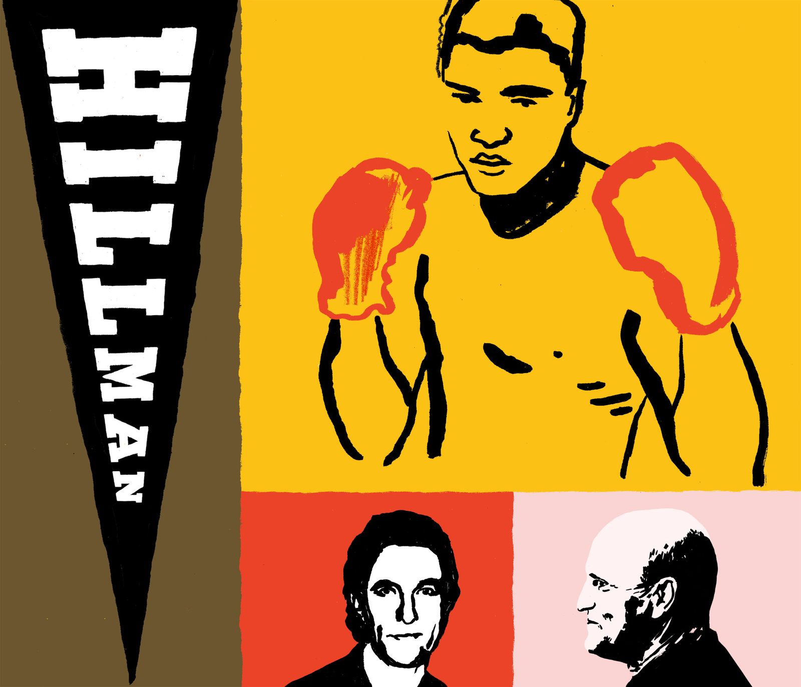 A Hillman flag Muhammed Ali Matthew McConaughey and Woody Harrelson